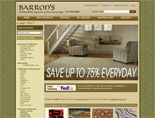 Tablet Screenshot of barronsrugs.com